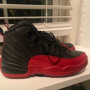 Youth Black and Red Athletic Sneakers